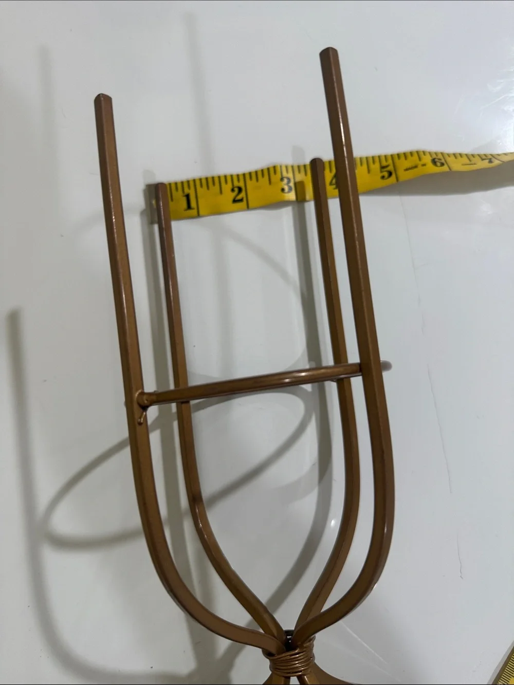 Brown Metal Plant & Pot Stand with Elevated Ring - Home Dining
